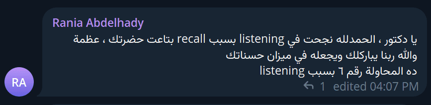 Pass OET exam - Dr Ahmed Elgendy student feedback #23